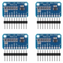 4Pcs Ads1115 16 Bit 4 Channel I2C Iic, Melife Analog-To-Digital Adc Pga - £30.26 GBP