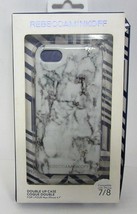 Rebecca Minkoff Case Double Up Apple iPhone 7 iPhone 8 Marble Print/Silver Foil - £9.14 GBP