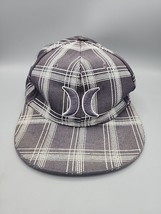 Hurley Plaid Hat, Flex Fit, Embroidered, 7 1/2, Faded Clean - $11.12