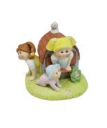 VINTAGE 1984 CABBAGE PATCH KIDS PORCELAIN FIGURINE KIDS PLAYING IN DOG H... - £22.28 GBP