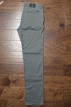 HUGO BOSS Uomo Riso Slim Cotone Elastico Grigio Scuro Pantaloni Chino 36R Eu 52 - $64.28