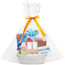 Baby Boy Gifts, Baby Shower Gifts, New Born Baby Gift Basket Includes Swaddling - £22.76 GBP