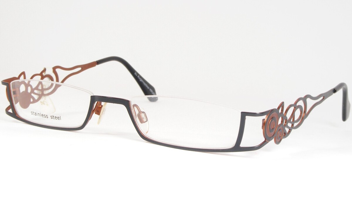 VISTAN Kruse 1330 1 Noir/Cuivre Unique Rare Lunettes Cadre 48-19-140 All... - $76.11