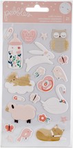 Night Night Baby Girl Puffy Stickers Icons - $469.08 MXN