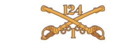 4&quot; us military 1-124 cavalry gold bumper sticker decal usa made - $26.99