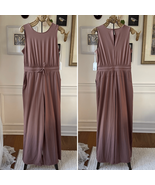NWT Stylus Mocha Jumpsuit Wide Leg Pockets $74 M - €34,60 EUR