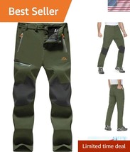 Ultra Warm Men&#39;s Ski Snow Pants - Fleece Lined &amp; Reinforced Knees for Wi... - $1,158.28 MXN