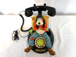 Disney Goofy Talking Telephone, Animated, Corded Landline Phone B55-5-1 ... - $29.72