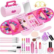 Kids Makeup Kit for Girl, Babbyo 61 Pc Kids Make up Kit,Washable Make Up Toy Set - £34.04 GBP