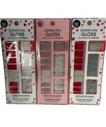 Dashing Diva Gloss Ultra Shine Gel Palette 32 Nail Strips HEARTS &amp; AFTER... - $23.22