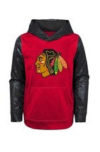 NHL Chicago Blackhawks Performance Fleece Long Sleeve Hoodie Boys XL (16... - £15.44 GBP