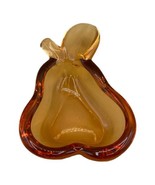 Vintage Amber Pear Ashtray Art Glass - £10.55 GBP