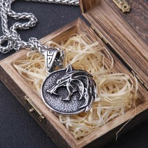 Wolf Head Pendant, Geralt Medallion, Wizard wolf head pendant necklace Geralt - £31.92 GBP