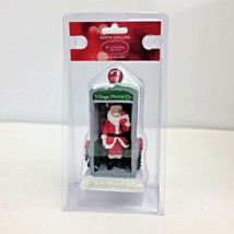St. Nicholas Square Santa Calling Santa in Phone Booth Village Figurine NEW - £8.82 GBP