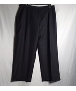 Jones New York Pants Womens 24PW Pure Wool Gray Stripe Straight Leg Offi... - $52.37