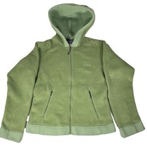 Patagonia Synchilla Fleece Green Full Zip Hooded Jacket Womens Small - $22.95