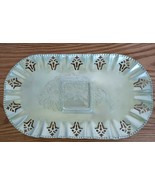 Vtg Farber &amp; Shlevin Reticulated Aluminum Oval Flower Bouquet Serving Tray - $19.99