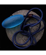 Meteorite pendant blue High-frequency original stone necklace Wishing lu... - €120,09 EUR