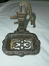 Old Farmhouse Faucet Water Pump Cast Iron Soap Dish Rustic Ornate Antique Style - £17.81 GBP