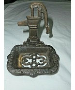 Old Farmhouse Faucet Water Pump Cast Iron Soap Dish Rustic Ornate Antiqu... - £17.83 GBP