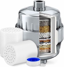 15 Stage Shower Filter with Vitamin C - E for Hard Water High Output -MODEL 2021 - $22.17