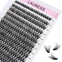Cluster Lashes 240Pcs 40D DIY Eyelash Extension D Curl Long Individual Lashes Mi - £11.91 GBP