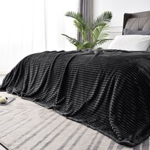 The Bedelite Fleece Blanket King Size - 3D Ribbed Jacquard Soft, Plush Fleece. - £27.46 GBP