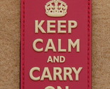 3D PVC KEEP CALM AND CARRY ON Patch Navy SEAL Afghanistan UKSF British A... - $7.93