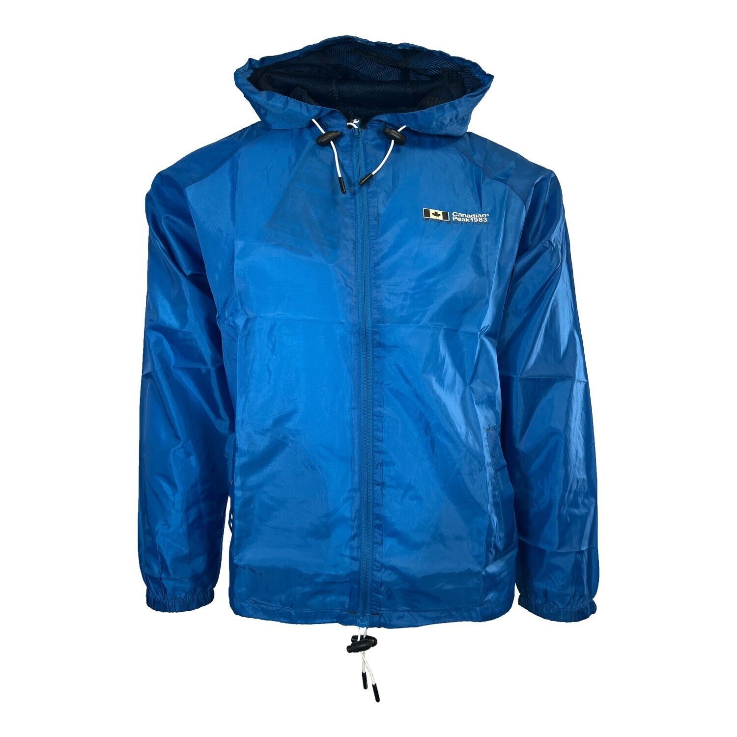 Canadian Peak Men's Royal Blue Jacket 1983 Butaneak Wind Rain Breaker (S06)
