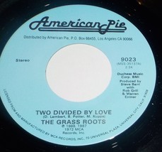 Grass Roots /Lalo Schifrin 45 Two Divided By Love /Mission Impossible NM... - $6.40 CAD