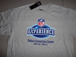 Dallas TX NFL Experience Volunteer Crew Football Gray T Shirt Men L NEW W/ TAGS - $18.51