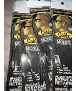 2 pack Cablz monoz Silicone Eyewear Retainer -black Adjustable Glasses - £28.37 GBP