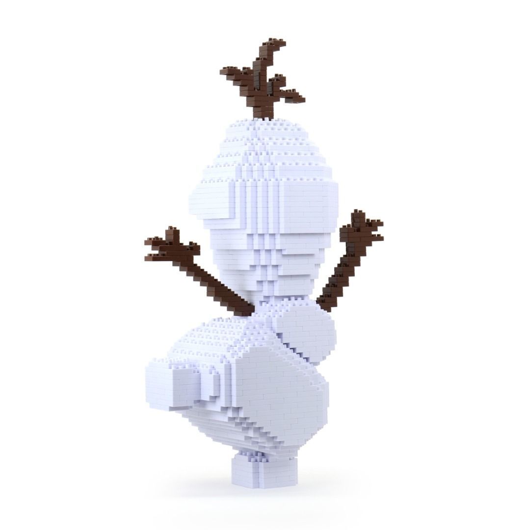 Olaf (Frozen) Sculpture (JEKCA Lego Brick) DIY Kit Item image 4