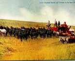 Combined Header Thresher Mule Team Pacific NW Agricultural 1910s DB Post... - $12.82