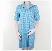 Lands End Dress Womens M Blue Blossom Gingham Short Sleeve 1/4 Zip Swim ... - $20.14 Lands End Dress Womens M Blue Blossom Gingham Short Sleeve 1/4 Zip Swim ... - $20.14