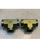 2 Quantity of Hydraulic Tee Pipe Fittings 16 | 29mm Bore 3-1/8&quot; L (2 Qua... - $550.21 MXN