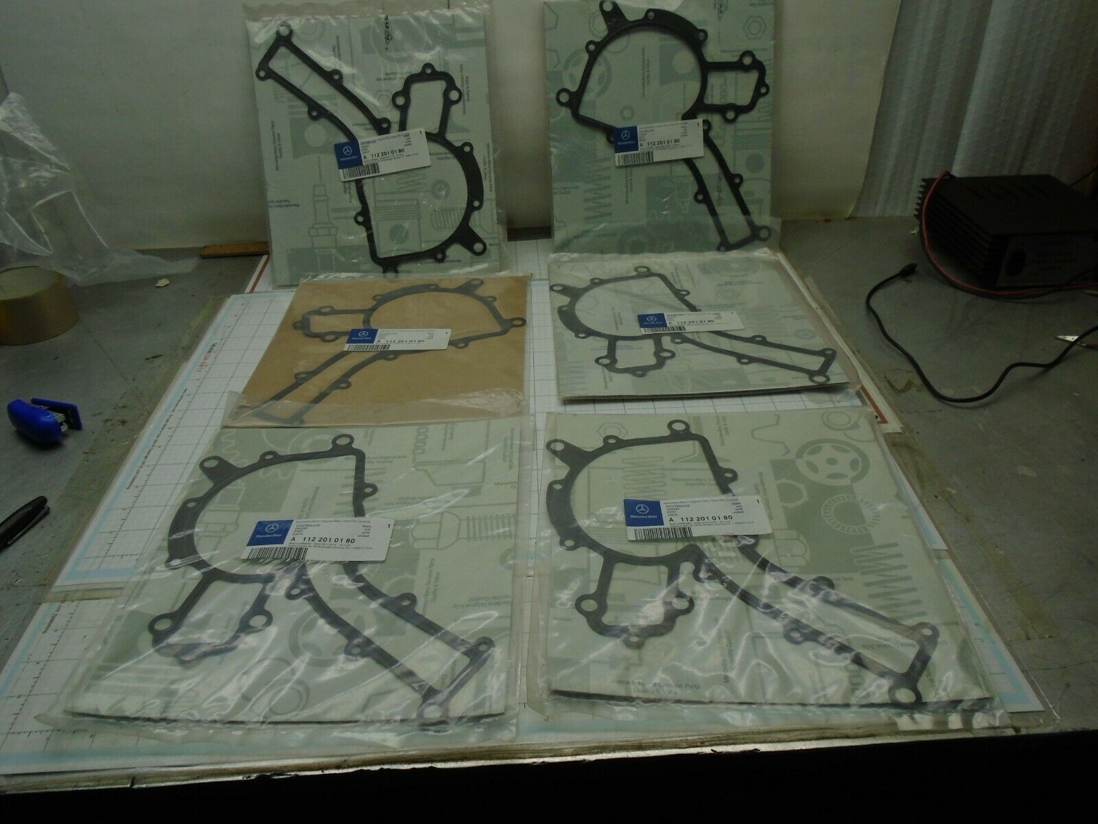 Mercedes Benz 112 201 01 80 Gasket for Water Pump Housing OEM NOS  Lot Q... - $29.97