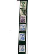 Republik Osterreich Stamps Unhinged 6 Women Images 1950s - £2.02 GBP