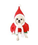 2pcs Dogs Snowman Cosplay Dress Pet Clothes Hat Kit Christmas Pets Costume - £11.81 GBP