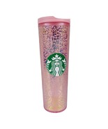 Starbucks Pink Holiday Champagne Bubbles Cold Cup 16oz Tumbler NEW 01111... - £17.47 GBP