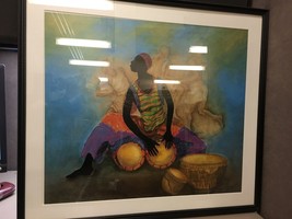 Large Framed Kathleen A. Wilson African Print COA Included: &quot;Innervisions&quot; - $346.50