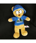 Minnesota Timberwolves Plush Bear With Hat Shirt NWT NBA 14&quot; Good Stuff - £12.62 GBP