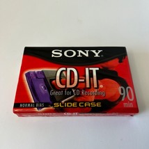 New Sony CD-IT 90 Minutes NORMAL BIAS Slide Case Cassette Tape SEALED Pu... - $7.52
