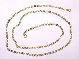 Egyptian 18K Yellow Gold Stamped Necklace Nice O-shaped Chain 1.9 MM / 20&quot; L - £265.96 GBP
