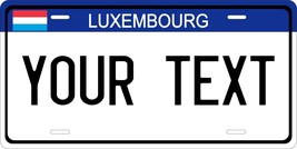 Luxembourg Blue License Plate Personalized Car Auto Bike Motorcycle Custom - $10.99+