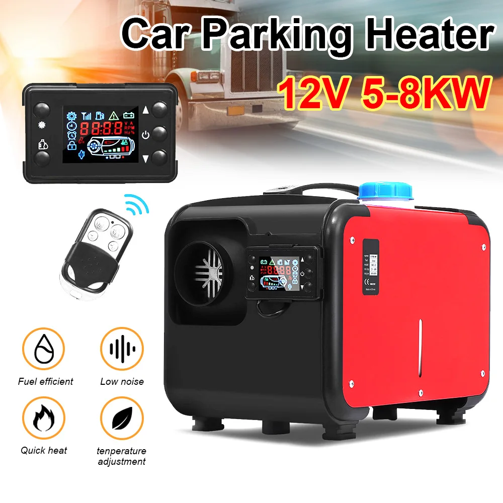 12V 5-8KW All In One Car Air Diesels Heater LCD Key Switch English Remot... - $315.58