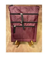Multi-Zip Pocket Maroon Nylon Crossbody w/Adjustable Strap- NWOT - $20.31 CAD