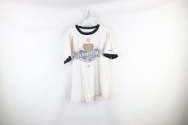 Vtg Reebok Mens L Super Bowl XXXVIII Champs New England Patriots Ringer T-Shirt - £31.07 GBP