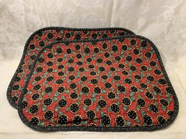 2 Placemats Sunflower Double Sided Design Cloth Fabric Table Decor - £4.20 GBP