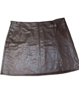 Old Navy Fitted Mini Skirt Size XXL 2XL Brown Espresso Side Zip New With... - $14.69